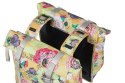 Sakwa podwójna na bagażnik BASIL BLOOM FIELD DOUBLE PANNIER BAG 28-35L, Universal Bridge System, honey yellow (NEW)