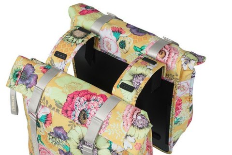 Sakwa podwójna na bagażnik BASIL BLOOM FIELD DOUBLE PANNIER BAG 28-35L, Universal Bridge System, honey yellow (NEW) Sakwa podwójna na bagażnik BASIL BLOOM FIELD DOUBLE PANNIER BAG 28-35L, Universal Bridge System, honey yellow (NEW)
