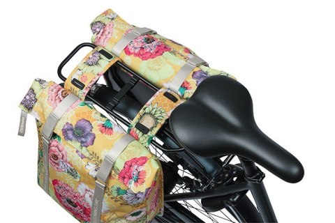 Sakwa podwójna na bagażnik BASIL BLOOM FIELD DOUBLE PANNIER BAG 28-35L, Universal Bridge System, honey yellow (NEW) Sakwa podwójna na bagażnik BASIL BLOOM FIELD DOUBLE PANNIER BAG 28-35L, Universal Bridge System, honey yellow (NEW)