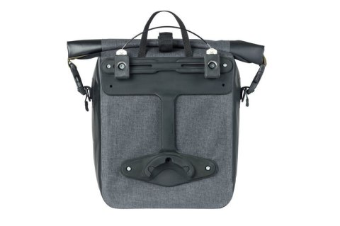 Sakwa pojedyncza BASIL NAVIGATOR STORM SINGLE PANNIER BAG MIK SIDE M 12-15 L, MIK System (ready to go) wodoodporna grey black ( Sakwa pojedyncza BASIL NAVIGATOR STORM SINGLE PANNIER BAG MIK SIDE M 12-15 L, MIK System (ready to go) wodoodporna grey black (