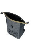 Sakwa pojedyncza BASIL NAVIGATOR STORM SINGLE PANNIER BAG MIK SIDE M 12-15 L, MIK System (ready to go) wodoodporna grey black (