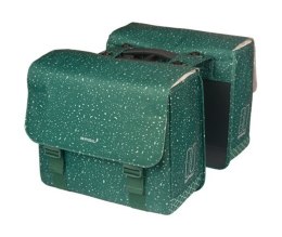 Sakwy BASIL FLAIR DOUBLE BICYCLE BAG, MIK z adapterem do mocowania (ready to go), 35L, Wodoodporna, Green (NEW 2025)