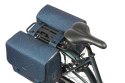 Sakwy BASIL FLAIR DOUBLE BICYCLE BAG, MIK z adapterem do mocowania (ready to go), 35L, Wodoodporna, Navy (NEW 2025)