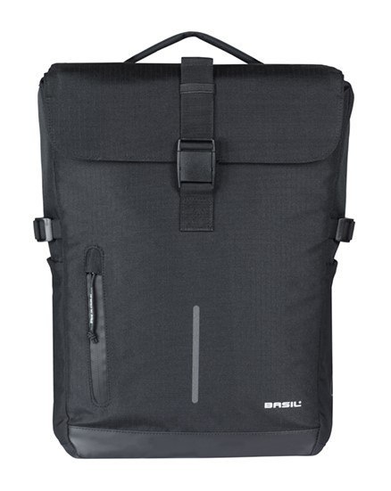 Sakwy BASIL MOVE DOUBLE BICYCLE BAG, MIK z adapterem do mocowania (ready to go), 30L, Wodoodporna, Black (NEW 2025) Sakwy BASIL MOVE DOUBLE BICYCLE BAG, MIK z adapterem do mocowania (ready to go), 30L, Wodoodporna, Black (NEW 2025)