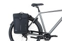 Sakwy BASIL MOVE DOUBLE BICYCLE BAG, MIK z adapterem do mocowania (ready to go), 30L, Wodoodporna, Black (NEW 2025)