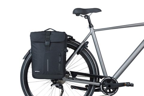 Sakwy BASIL MOVE DOUBLE BICYCLE BAG, MIK z adapterem do mocowania (ready to go), 30L, Wodoodporna, Black (NEW 2025) Sakwy BASIL MOVE DOUBLE BICYCLE BAG, MIK z adapterem do mocowania (ready to go), 30L, Wodoodporna, Black (NEW 2025)