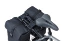 Sakwy BASIL MOVE DOUBLE BICYCLE BAG, MIK z adapterem do mocowania (ready to go), 30L, Wodoodporna, Black (NEW 2025)