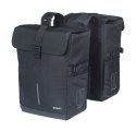 Sakwy BASIL MOVE DOUBLE BICYCLE BAG, UNIVERSAL BRIDGE, 30L, Wodoodporna, Black (NEW 2025)
