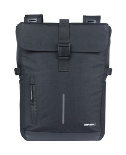 Sakwy BASIL MOVE DOUBLE BICYCLE BAG, UNIVERSAL BRIDGE, 30L, Wodoodporna, Black (NEW 2025)