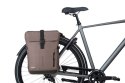 Sakwy BASIL MOVE DOUBLE BICYCLE BAG, UNIVERSAL BRIDGE, 30L, Wodoodporna, Brown (NEW 2025)