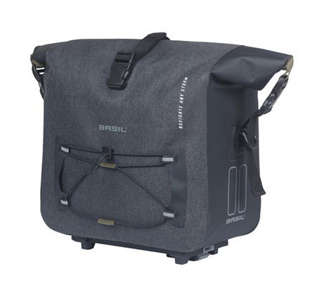 Torba na bagażnik BASIL NAVIGATOR STORM, MIK z adapterem do mocowania (ready to go), 13L, Wodoodporna, Czarna (NEW 2025) Torba na bagażnik BASIL NAVIGATOR STORM, MIK z adapterem do mocowania (ready to go), 13L, Wodoodporna, Czarna (NEW 2025)