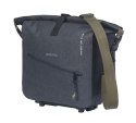 Torba na bagażnik BASIL NAVIGATOR STORM, MIK z adapterem do mocowania (ready to go), 13L, Wodoodporna, Czarna (NEW 2025)