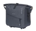 Torba na bagażnik BASIL NAVIGATOR STORM, MIK z adapterem do mocowania (ready to go), 13L, Wodoodporna, Czarna (NEW 2025)