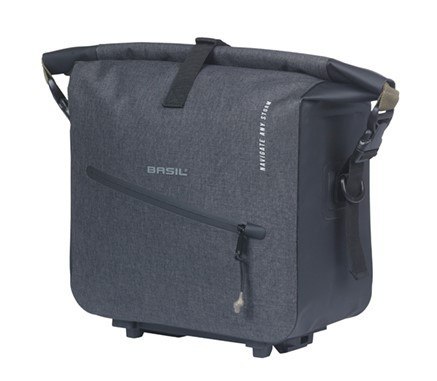 Torba na bagażnik BASIL NAVIGATOR STORM, MIK z adapterem do mocowania (ready to go), 13L, Wodoodporna, Czarna (NEW 2025) Torba na bagażnik BASIL NAVIGATOR STORM, MIK z adapterem do mocowania (ready to go), 13L, Wodoodporna, Czarna (NEW 2025)