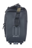 Torba na bagażnik BASIL NAVIGATOR STORM, MIK z adapterem do mocowania (ready to go), 13L, Wodoodporna, Czarna (NEW 2025)