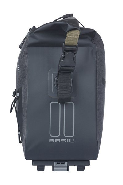 Torba na bagażnik BASIL NAVIGATOR STORM, MIK z adapterem do mocowania (ready to go), 13L, Wodoodporna, Czarna (NEW 2025) Torba na bagażnik BASIL NAVIGATOR STORM, MIK z adapterem do mocowania (ready to go), 13L, Wodoodporna, Czarna (NEW 2025)