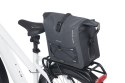 Torba na bagażnik BASIL NAVIGATOR STORM, MIK z adapterem do mocowania (ready to go), 13L, Wodoodporna, Czarna (NEW 2025)