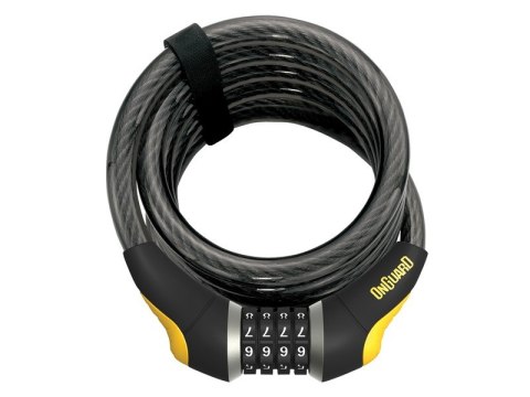 Zapięcie rowerowe ONGUARD Doberman 8030 Linka - 15mm 185cm - SZYFR (NEW)
