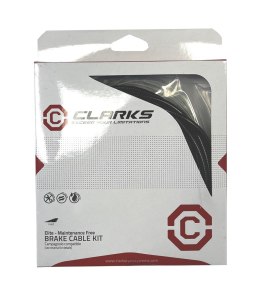 Zestaw linki hamulcowej z pancerzem CLARKS, Galwanizowana, Pre-Lubricated, Szosa