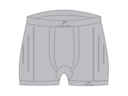 Boxerki męskie FUSE STAYCOOL Megalight 140 / XL srebrne (WYPRZEDAŻ -60%)