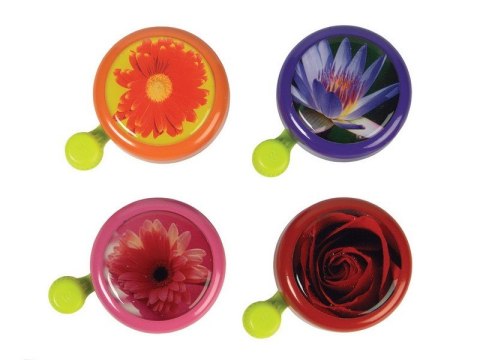 Dzwonek rowerowy WIDEK FLOWER mix kolorów pudełko 12szt. (NEW)