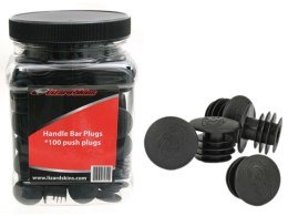 Korki do kierownicy LIZARDSKINS BAR PLUGS czarne pudełko 50 par (NEW)
