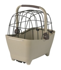 Kosz na tylny bagażnik BASIL BUDDY DOG BICYCLE BASKET REAR MIK, MIK system (ready to go) plastik, poduszka, biscotti brown (NEW 