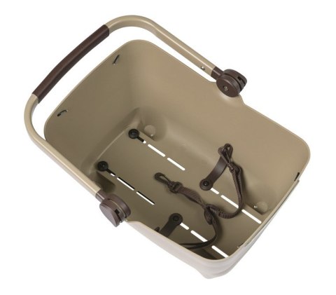 Kosz na tylny bagażnik BASIL BUDDY DOG BICYCLE BASKET REAR MIK, MIK system (ready to go) plastik, poduszka, biscotti brown (NEW Kosz na tylny bagażnik BASIL BUDDY DOG BICYCLE BASKET REAR MIK, MIK system (ready to go) plastik, poduszka, biscotti brown (NEW
