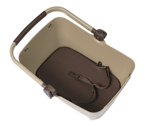 Kosz na tylny bagażnik BASIL BUDDY DOG BICYCLE BASKET REAR MIK, MIK system (ready to go) plastik, poduszka, biscotti brown (NEW Kosz na tylny bagażnik BASIL BUDDY DOG BICYCLE BASKET REAR MIK, MIK system (ready to go) plastik, poduszka, biscotti brown (NEW