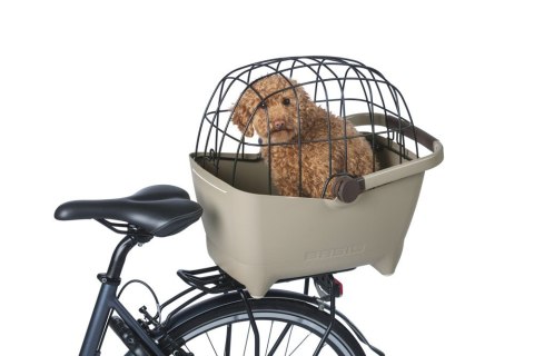 Kosz na tylny bagażnik BASIL BUDDY DOG BICYCLE BASKET REAR MIK, MIK system (ready to go) plastik, poduszka, biscotti brown (NEW Kosz na tylny bagażnik BASIL BUDDY DOG BICYCLE BASKET REAR MIK, MIK system (ready to go) plastik, poduszka, biscotti brown (NEW