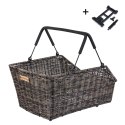 Kosz na tylny bagażnik BASIL CENTO RATTAN LOOK MIK, MIK System (ready to go) wodoodporny nature brown (NEW 2025)