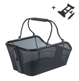 Kosz na tylny bagażnik BASIL CENTO TECH FIBER NORDLICHT MIK, MIK System (ready to go) alumninium solid black (NEW)