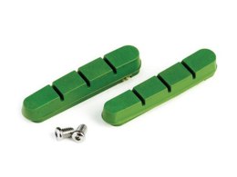 Okładziny hamulcowe CLARKS CP201 dla Shimano/Campagnolo/Avid/Tektro, 52mm, Do obręczy ceramicznych, Szosa ,Zielone (DWZ)