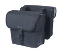 Sakwa miejska podwójna BASIL GO DOUBLE BAG 32L, Universal Bridge System, solid black (NEW 2025)
