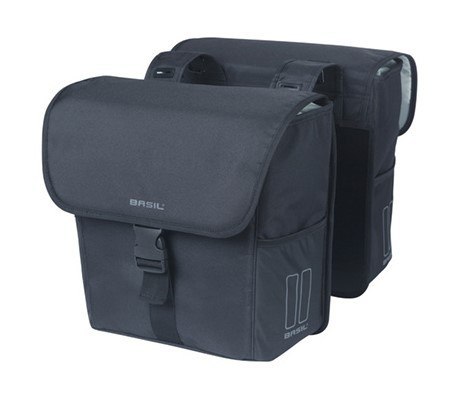 Sakwa miejska podwójna BASIL GO DOUBLE BAG 32L, Universal Bridge System, solid black (NEW 2025) Sakwa miejska podwójna BASIL GO DOUBLE BAG 32L, Universal Bridge System, solid black (NEW 2025)