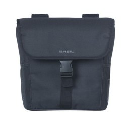 Sakwa miejska podwójna BASIL GO DOUBLE BAG 32L, Universal Bridge System, solid black (NEW 2025)