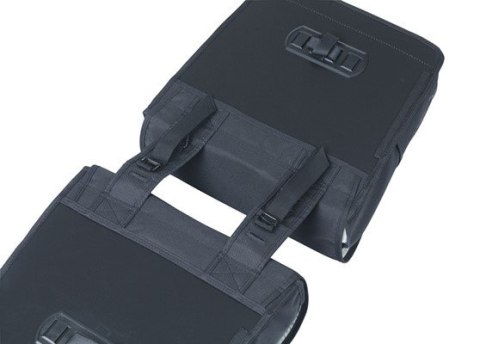 Sakwa miejska podwójna BASIL GO DOUBLE BAG 32L, Universal Bridge System, solid black (NEW 2025) Sakwa miejska podwójna BASIL GO DOUBLE BAG 32L, Universal Bridge System, solid black (NEW 2025)