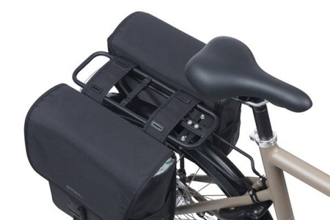 Sakwa miejska podwójna BASIL GO DOUBLE BAG 32L, Universal Bridge System, solid black (NEW 2025) Sakwa miejska podwójna BASIL GO DOUBLE BAG 32L, Universal Bridge System, solid black (NEW 2025)