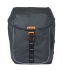 Sakwa miejska podwójna BASIL MILES TARPAULIN DOUBLE PANNIER BAG MIK 34L, MIK System (ready to go), 100% wodoodporna black orange