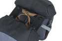 Sakwa miejska podwójna BASIL MILES TARPAULIN DOUBLE PANNIER BAG MIK 34L, MIK System (ready to go), 100% wodoodporna black slate 