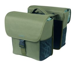 Sakwy BASIL GO DOUBLE BAG, MIK z adapterem do mocowania (ready to go), 32L, Dark Green (NEW 2025)