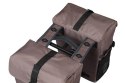 Sakwy BASIL MOVE DOUBLE BICYCLE BAG, MIK z adapterem do mocowania (ready to go), 30L, Wodoodporna, Brown (NEW 2025)