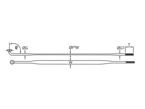 Szprychy CNSPOKE AERO360 2.0-0.8*2.2-2.0 stal nierdzewna 256mm czarne 36szt. Szprychy CNSPOKE AERO360 2.0-0.8*2.2-2.0 stal nierdzewna 256mm czarne 36szt.