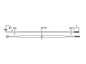 Szprychy CNSPOKE AERO424 2.0-0.9*2.2-2.0 stal nierdzewna 292mm czarne 36szt.