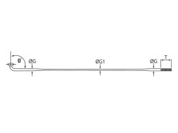 Szprychy CNSPOKE DB454 2.0-1.8-2.0 stal nierdzewna 262mm srebrne + nyple 144szt.
