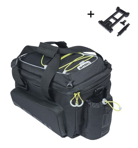 Torba na bagażnik BASIL MILES TARPAULIN TRUNKBAG XL PRO MIK 9-36L, MIK System (ready to go), 100% wodoodporna black lime (NEW 20 Torba na bagażnik BASIL MILES TARPAULIN TRUNKBAG XL PRO MIK 9-36L, MIK System (ready to go), 100% wodoodporna black lime (NEW 20