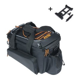Torba na bagażnik BASIL MILES TARPAULIN TRUNKBAG XL PRO MIK 9-36L, MIK System (ready to go), 100% wodoodporna black orange (bez 