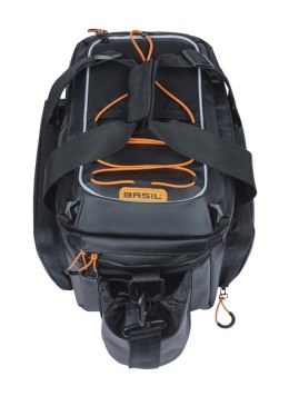 Torba na bagażnik BASIL MILES TARPAULIN TRUNKBAG XL PRO MIK 9-36L, MIK System (ready to go), 100% wodoodporna black orange (bez 