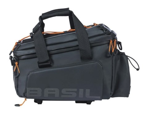 Torba na bagażnik BASIL MILES TARPAULIN TRUNKBAG XL PRO MIK 9-36L, MIK System (ready to go), 100% wodoodporna black orange (bez Torba na bagażnik BASIL MILES TARPAULIN TRUNKBAG XL PRO MIK 9-36L, MIK System (ready to go), 100% wodoodporna black orange (bez