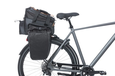 Torba na bagażnik BASIL MILES TARPAULIN TRUNKBAG XL PRO MIK 9-36L, MIK System (ready to go), 100% wodoodporna black orange (bez Torba na bagażnik BASIL MILES TARPAULIN TRUNKBAG XL PRO MIK 9-36L, MIK System (ready to go), 100% wodoodporna black orange (bez